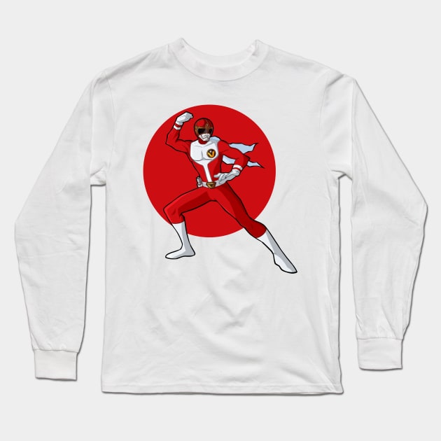 Google Red V Long Sleeve T-Shirt by marbotz